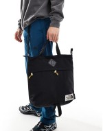 Berkeley logo tote backpack in black